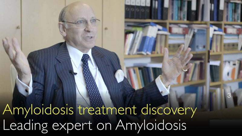 Ontdekking van de behandeling van amyloïdose. Vooraanstaand expert in amyloïdose therapie. 3. [Deel 1 en 2]