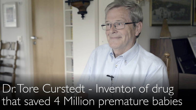 Dr. Tore Curstedt. Curosurf medicatie uitvinder. Biografie. 0