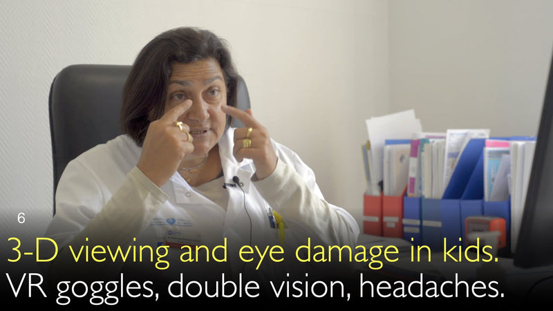 3D-kijken en oogletsel bij kinderen. VR-bril, dubbelzien, hoofdpijn. 6
